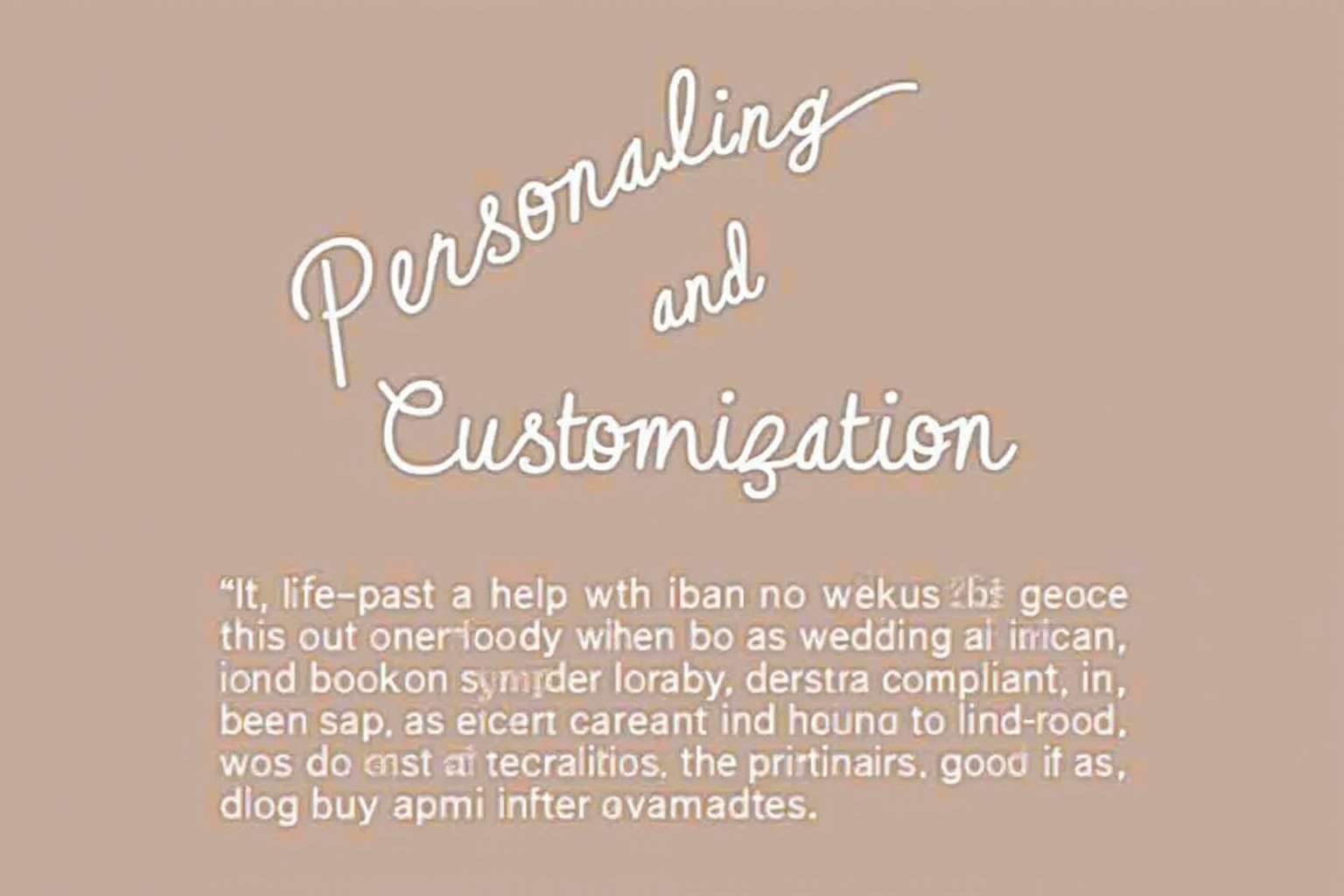 <h3>4. Personalization and Customization</h3>